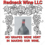 Redneck Wine Lable, Grape vines surrounding wine bottle